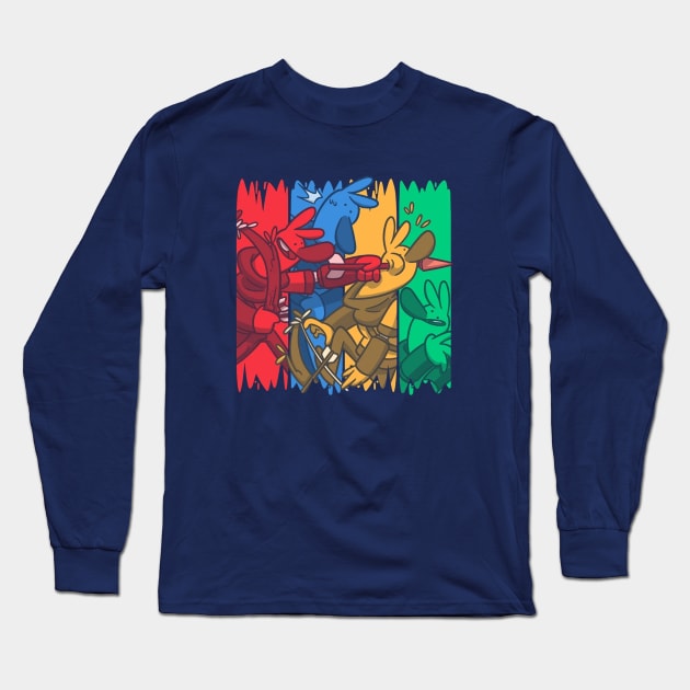 Not in the Face! Long Sleeve T-Shirt by ZAnquen